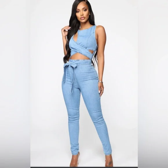 SOLD ❌fashion nova Cut out the haters” jumpsuits final price no offers❌ - Picture 2 of 7